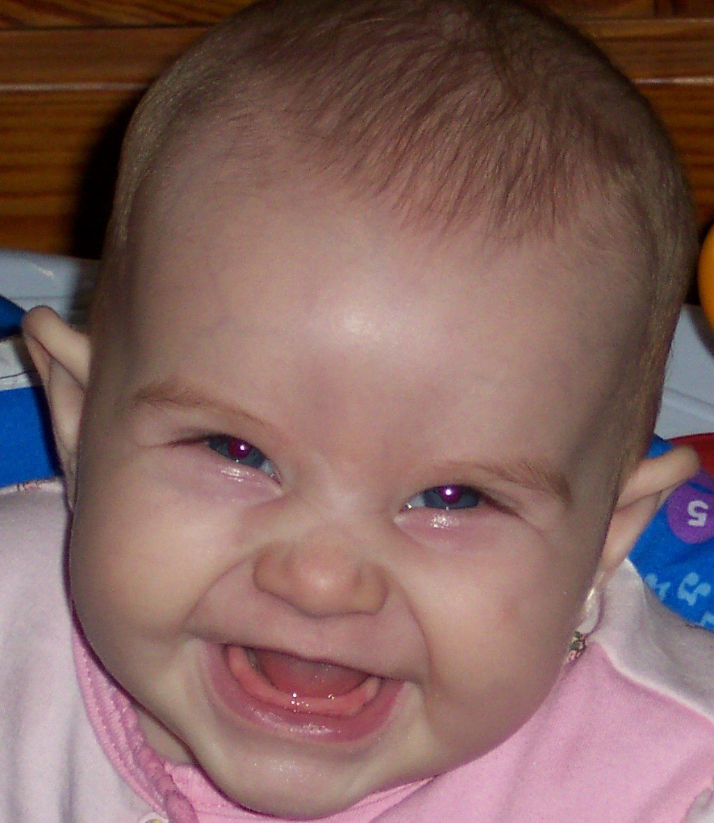 Baby Abbi laughing
